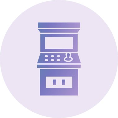 Arcade Vector Glyph Icon Design 