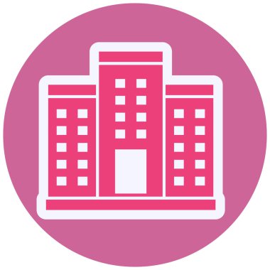 Bina. Web simgesi basit tasarım