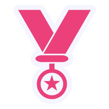 Madalya. Web simgesi basit illüstrasyon