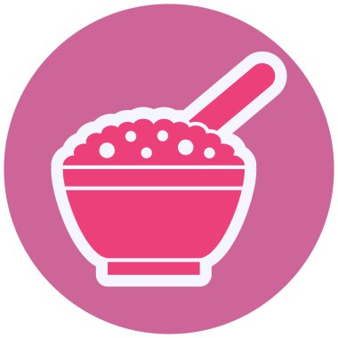 Mısır gevreği modern ikon vektör çizimi