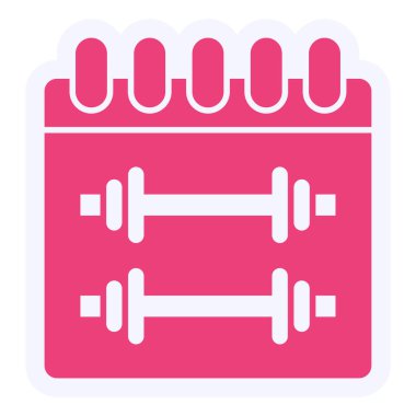 Takvim simgesi vektör illüstrasyonu 