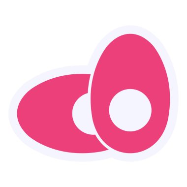 Haşlanmış yumurta vektör çizim