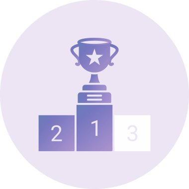 first place award. simple illustration. Winner 