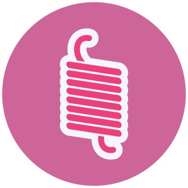 Elastic Spring vector icon. flat style illustration.  