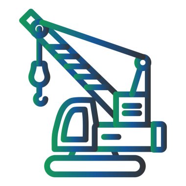 Vinç. Web simgesi basit tasarım