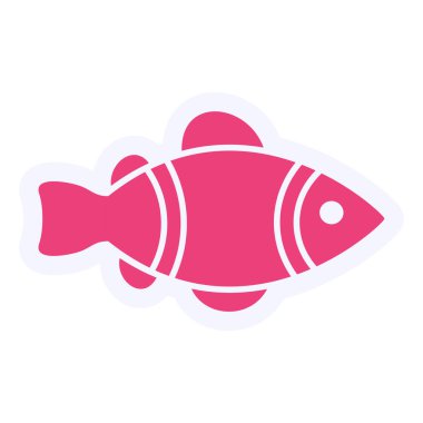 fish icon modern simple illustration 