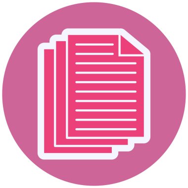 Kağıt Vektörü Şekil Simgesi Tasarımı