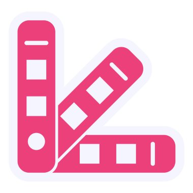 Pantone Vektör Şekil Simgesi Tasarımı