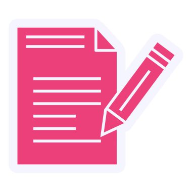 Belge. Web simgesi basit illüstrasyon