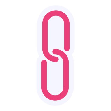 Bağlantı simgesinin vektör illüstrasyonu