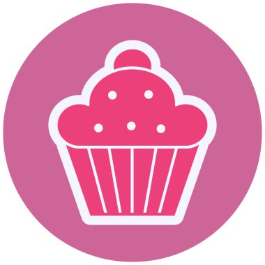 Çörek modern ikon vektör illüstrasyonu