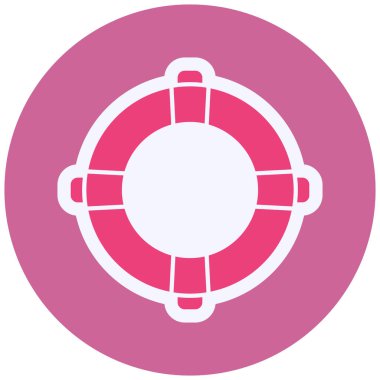 Yaşam şamandırası düz simgesi