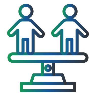 Human Rights Law  icon simple illustration