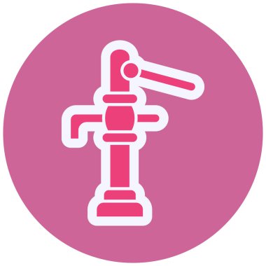 Bir meşale simgesinin vektör illüstrasyonu