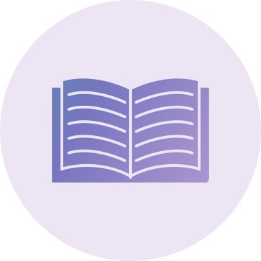 Kitap simgesinin vektör illüstrasyonu 