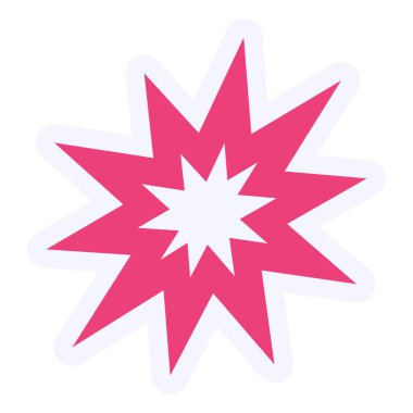 patlama simge vektör çizim