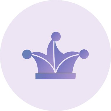 taç simgesi vektör illüstrasyonu