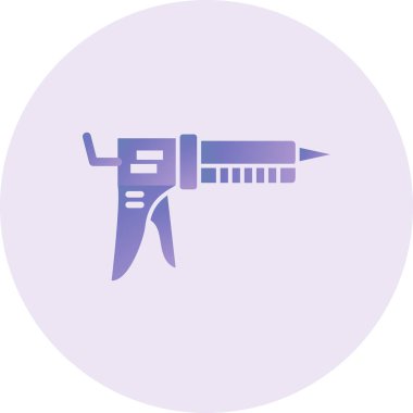 vector illustration of modern Caulk Gun icon