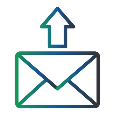 message web icon simple illustration
