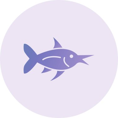 fish icon modern simple illustration 