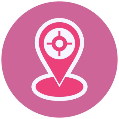 location web icon, simple vector illustration 