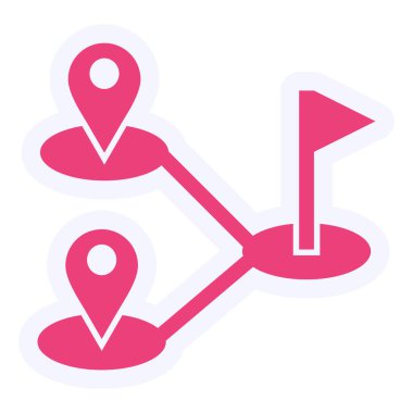 konum pin simgesi vektör illüstrasyonu