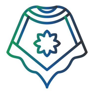 Kumaş. Web simgesi basit illüstrasyon