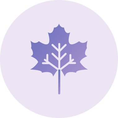 maple leaf icon , simple web illustration