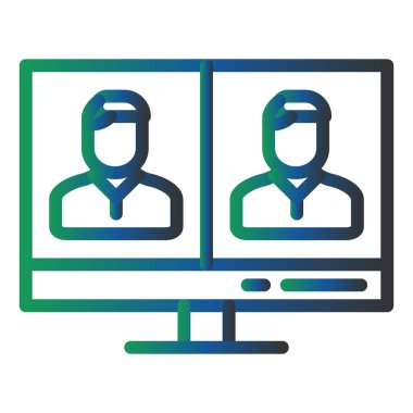 Telepresence modern icon vector illustration