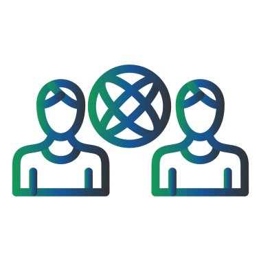 kullanıcı. Web simgesi basit illüstrasyon