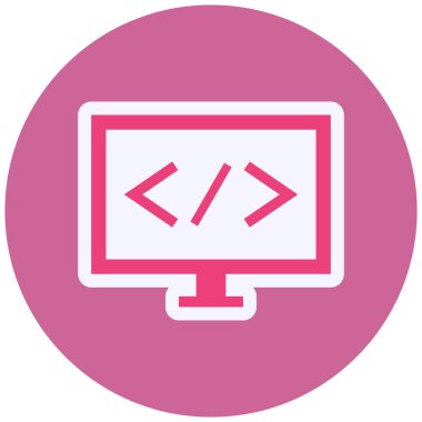 Yazılım modern simge vektör çizimi