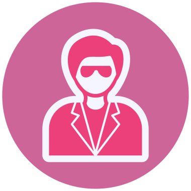 person Scientist. web icon vector illustration