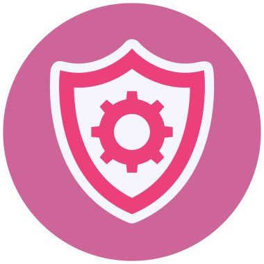 Kalkan. Web simgesi basit illüstrasyon