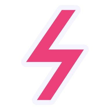 lightning icon, modern web illustration