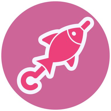 fish icon modern simple illustration 