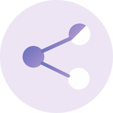 Paylaşım simgesinin vektör illüstrasyonu