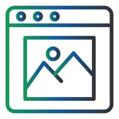 Web Tasarım Vektörü Sembol Tasarımı 