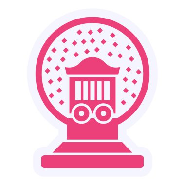 Kristal Top simgesinin vektör illüstrasyonu