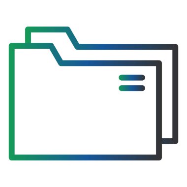 folder web icon. simple illustration