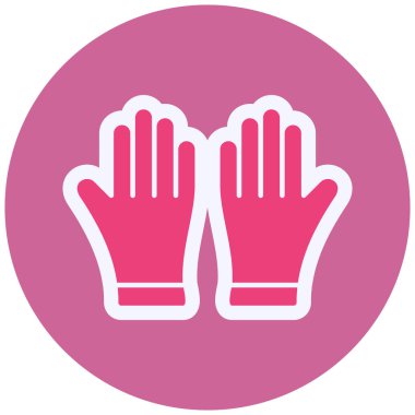 Eldiven. Web simgesi basit illüstrasyon