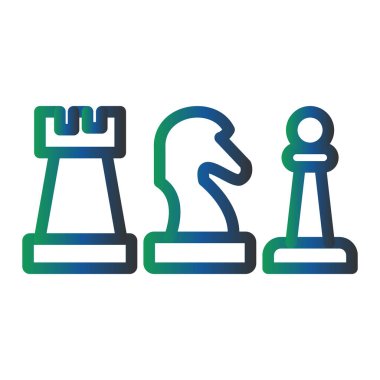vector illustration of chess. strategy icon 