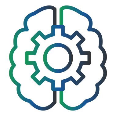 Beyin Fırtınası Vektör Kabartma Simgesi Tasarımı 