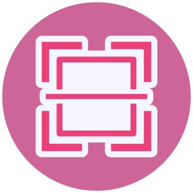 Code scan, web simple icon illustration