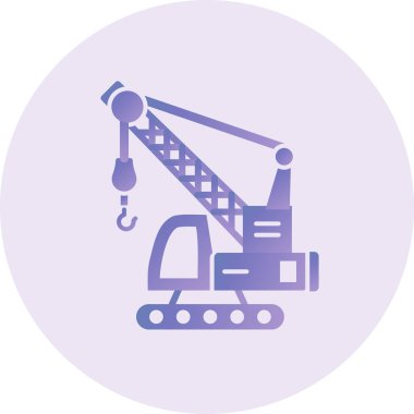 İnşaat vinç simgesi. vektör çizim