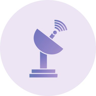 Radar simgesinin vektör illüstrasyonu