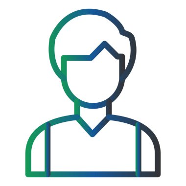 avatar. Web simgesi basit illüstrasyon