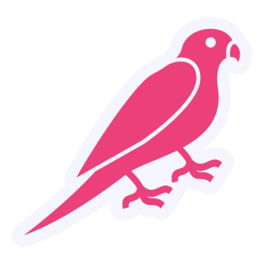 kuş simgesi vektör illüstrasyonu