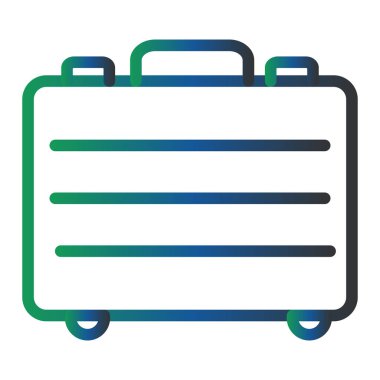 Çanta. Web simgesi basit tasarım