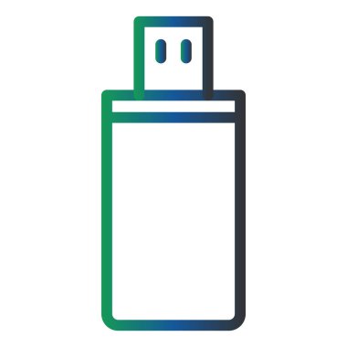 usb simgesinin vektör illüstrasyonu 