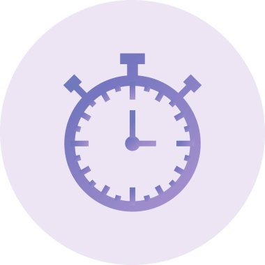 Kronometre Web simgesi basit illüstrasyon